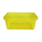 School Smart Translucent Cubby Bin, Small, 12 x 8 x 5 Inches, Candy Yellow